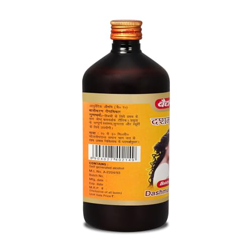 Image of Baidyanath Ayurved Dashmularishta 450ml | Ayurvedic Tonic for Menstrual Pain Relief, Hormonal Balance & Post-Delivery Recovery | Classical Arishta with 10 Sacred Herbs