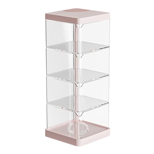 Novent Portagioie a strati, piccola scatola girevole – Valigetta organizer multifunzione girevole | Contenitore per l'organizzazione domestica con più strati per cancelleria, cosmetici