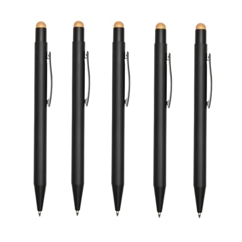 Kit 5 Canetas Touch Esferogr&aacute;fica - Praticidade Para O Seu Dia (Dourado)