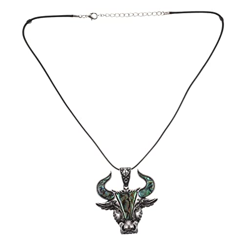 Colgante de acero inoxidable para hombre con concha de abulón QYYZTQY pack de 2 piezas exclusivas