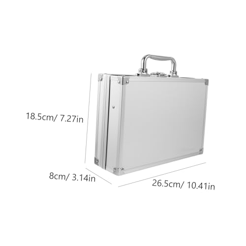 Aluminum Alloy Toolbox Storage Boxes Lids Moving Box Utensil Case Briefcases for Men Suitcase Aluminum Locking Briefcase2