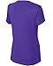 Joe's USA Women's Short Sleeve Moisture Wicking Athletic Shirt-Purple-L