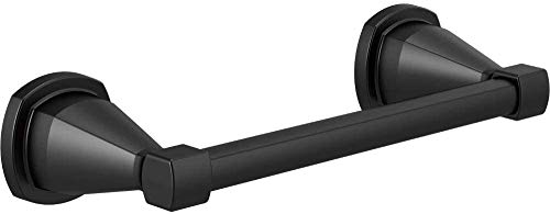 Delta Hand Towel Holder | 8 Inch Matte Black Towel Bar for Bathroom Kitchen | Esato Accessories