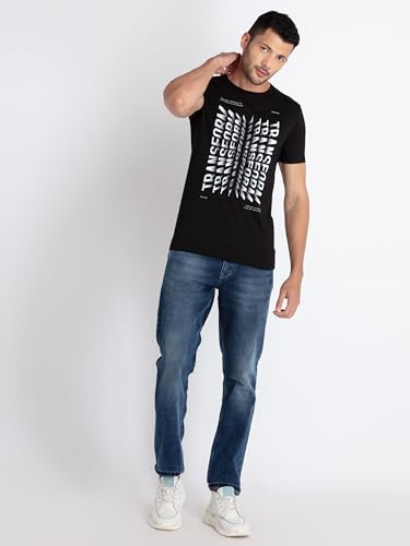 Image of Status Quo Mens Printed Round Neck T-Shirt Black