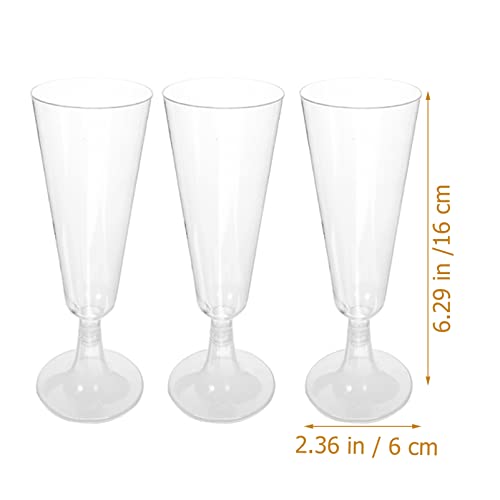 Hemoton 20Pcs Coquetel Cálice Copa Champagne Clear Champanhe Flutes de Vinho Glasses de Vinho para B