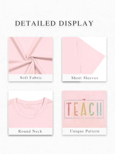 Sparkly Teacher Outfits For Women Rhinestone Teach Them To Be Kind T Shirt — view 5