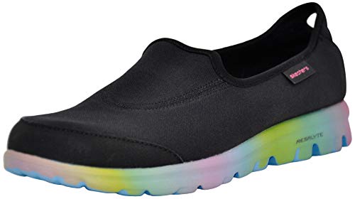 Skechers Performance Women's Go Walk Slip-On Walking Shoes, Black/Multi 8 M US