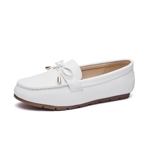 Image of Vespiero Loafers for Women Slip On Flats Comfortable Business Dressy Casual Non Slip Work Walking Office Loafers Shoes