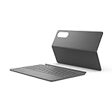 Lenovo Pack Teclado Tablet Yoga Tab (Conexión Instantánea Pogo-Pin, Entrada Inteligente con IA, Trackpad Multigestual, 12 Teclas de Función Intuitivas) Incluye Teclado + Tapa Trasera – Gris Luna