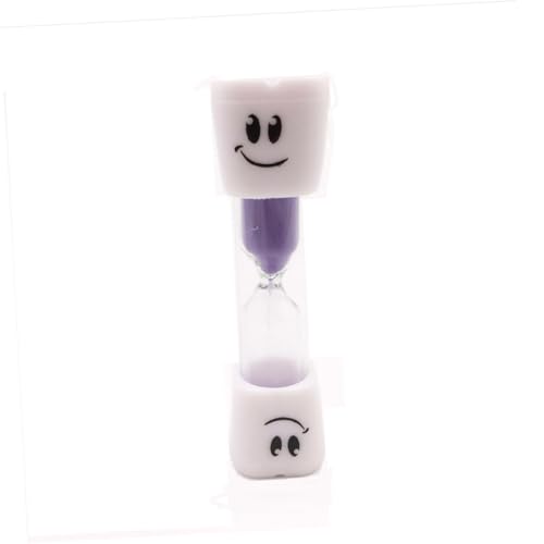 VALICLUD 3 Minutes Hourglass Timer Purple Sandglass Sand Clock Eye Design Sand Timer for Home Decor Practical Countdown