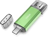 Clé USB 128 Go, Ansodo 2 en 1 USB Type C OTG Pen Drive Flash Drive Memory Stick 128 Go pour Les Smartphones USB-C, MacBook, Ordinateurs et Tablettes