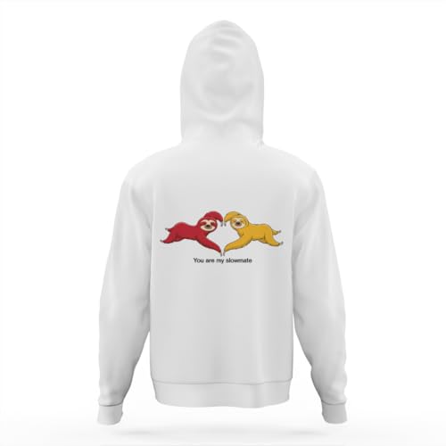 You Are My Slowmate Funny Sloth Hoodies for Teen Girls Boys Lightweight Kangaroo Pocket Sweatshirt4