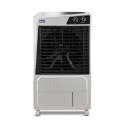 Image of KUHL Brizo DC-105-16 Portable Desert Air Cooler|200W| 105L Capacity| 16 inch Blades| Honeycomb Cooling Pads for long-lasting Cooling| Powerful Air Delivery| 1350 RPM | 32ft Air Throw| Inverter Compatible