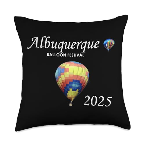 Albuquerque Balloon Festival 2025 Throw Pillow
