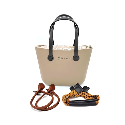 Image of Rubber tote bag for women lightweight | EVA beach bag waterproof | Inner bag |Three pairs of handles