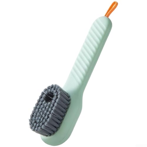 Cepillo de limpieza con cerdas suaves, depósito de presión para dispensar, diseño ergonómico y agujero para colgar, adecuado para zapatos, ropa y cuidado de ropa interior (verde) Cepillo de limpieza con cerdas suaves, depósito de presión para dispensar, diseño ergonómico y agujero para colgar, adecuado para zapatos, ropa y cuidado de ropa interior (verde)