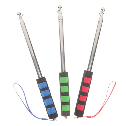 INOOMP 3 Peças De Mastro Telescópico De Mão Bandeira De Acampamento Decoração De Escritório Lousa Do
