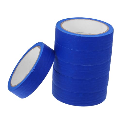 COHEALI 6rolls Painters Tape Masking Tape for Automotive and Industrial Use Writable Strong Adhesion Yards for Clean
