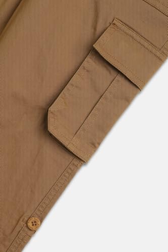 Image of Allen Solly Boys' Cotton Cargo Trousers | Multi-Pocket Design | Regular Fit | Comfort Wear | Casual & Outdoor Style