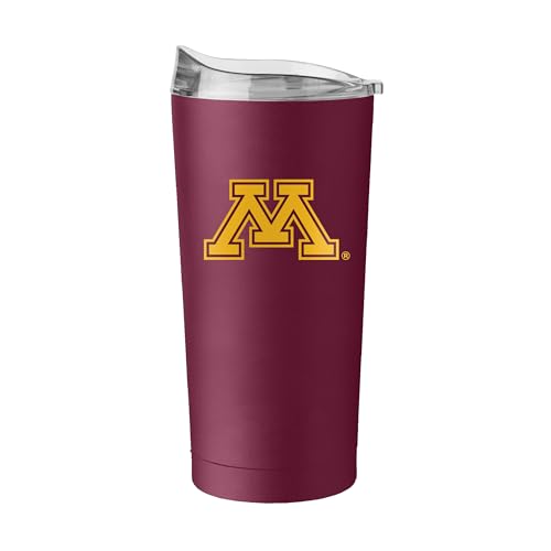 Image of Logo Brands NCAA 20 oz Powder Coat Stainless Tumbler -Double-Wall Insulated Everday Tumbler for Hot or Cold Drinks, High Lip Lid, Team Color