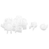 Aplicaciones1: Defensor Tarjeta de Puerta Interior Burlete Montaje; Aplicaciones2: Nylon Arbol de Navidad Tapiz Alfombra Clips ; Contenido del Paquete: 15 x Remache Plástico