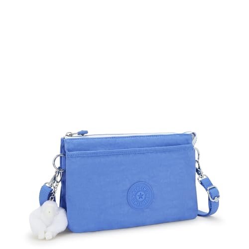 Image of Kipling Riri Metallic Crossbody Bag, Cocktail Blue, 9.5''L x 6.25''H x 2.5''D, Kipling Women's Riri Crossbody Bag