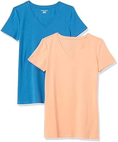 Amazon Essentials Women’s 2-Pack V-Neck Classic-fit Short-Sleeve T-Shirt