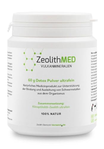 Zeolita MED 60g Polvos ultrafinos desintoxicantes