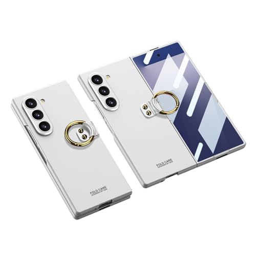 ���d�� �X�}�z�P�[�X Galaxy Z Fold8 5G �p�̃P�[�X �����O�t�� �y�� ���^ PC&�����K���X �X�}�z�ی�P�[�X �Ռ��h�~ �J�o�[ �w�ʃJ�o�[[as-nx2785][�V���o�[]