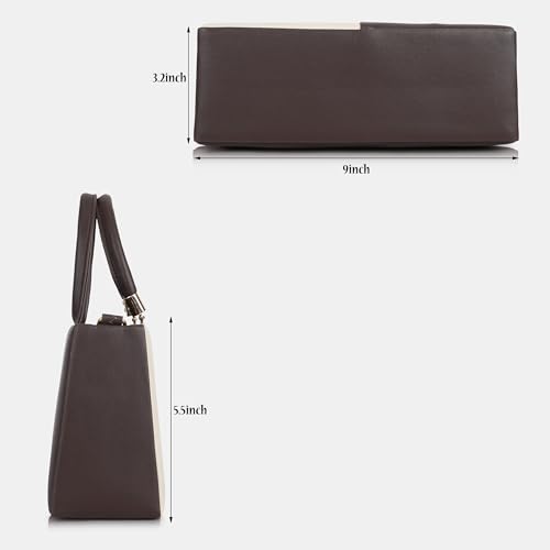 Image of Gold Rose Women's Elegant Color Block Handbag - Stylish Top Handle Purse for Office, Party & Daily Use | Premium Structured Ladies Hand Bag