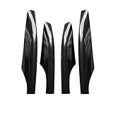 4Pcs/Set Black Silver Car Roof Luggage Rack Cover Roof Rack Corner Fit for Nissan for Patrol Y62 2010-2018(Black)