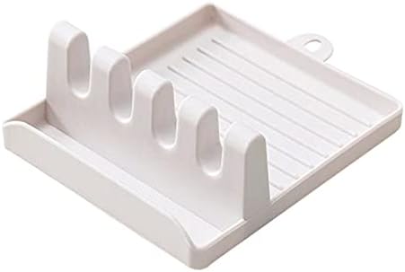 Kitchen Storage Rack Multifunctional Spoon Holders Fork Spatula Rack Shelf Organizer Plastic Spoon Rest Chopsticks Holder for Kitchen Storage Storage Shelves (Color : Gold) (Gold)