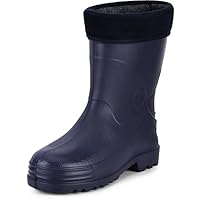 Ladeheid Men's EVA Thermo Extra Light Wellington Boots Rainy Wellies Rain Boots LA-893 (Navy Blue, 11.5 UK)