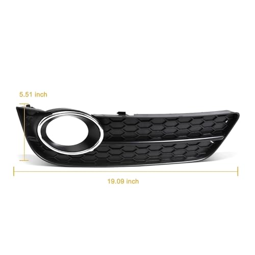 Garniture de voiture de calandre antibrouillard Audi A5 noir mat - 3