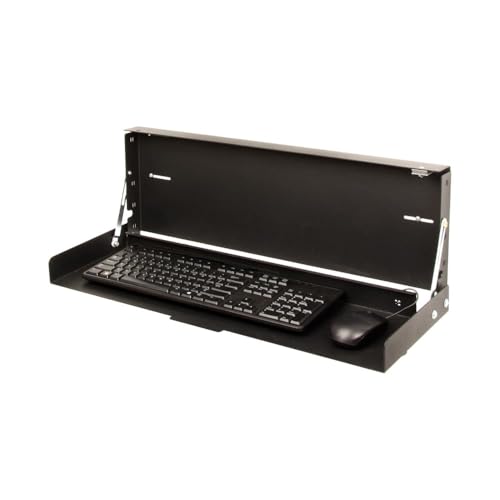 RackSolutions Folding Wall Mount for Full Size Keyboard – Space Saving Design to Maximize Workspace Efficiency