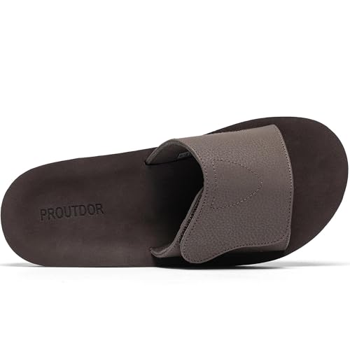 Image of Men's Slide Ergonomic Sandals Adjustable Arch Support Athletic Sandals