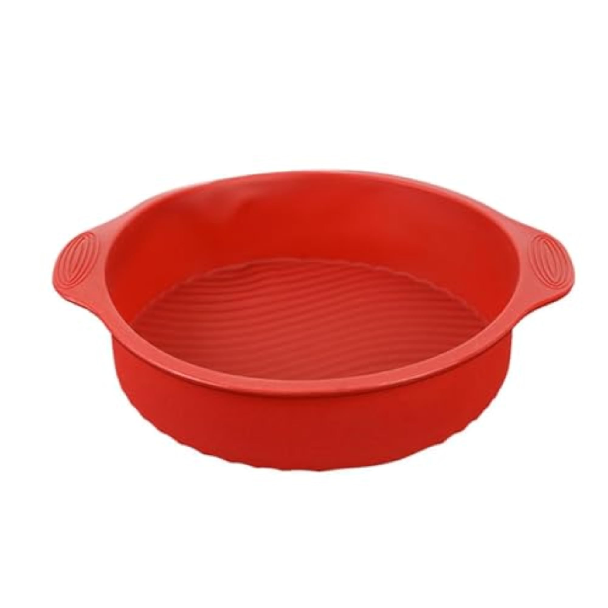 Silicone Bakeware Round Mould Cake Tin Non Stick Red