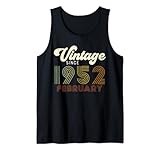 Photo Gallery vintage dal febbraio 1952 retro 70° compleanno canotta Photo Gallery vintage dal febbraio 1952 retro 70° compleanno canotta