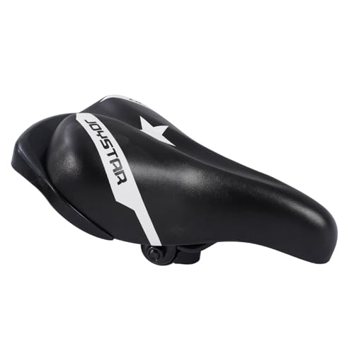 DRBIKE Replacement Bike Seat for 12 14 16 18 20 inch Kids Bike Ergonomics Cycle Saddle for Boys Girls Bike Padded Seat with Parent Handle Kids\' Bike Accessories Parts Black