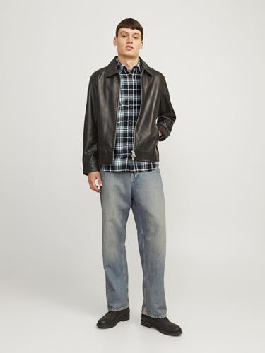 Image of Jack & Jones Men Cotton Blend Solid Regular Fit Shirt