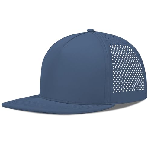 Image of M /L /XL /XXL Oversize Flat Bill Baseball Cap for Men Women Quick Dry Snapback Hats Summer Mesh 5 Panel Cap