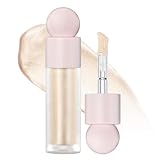 Hocossy Liquid Highlighter Makeup Face Highlighters & Luminizers, Highlighters Makeup for Long Lasting Shimmer Natural Glow, Body Highlighter Easy to Apply with Cushion Applicator (#1 Moonlight)