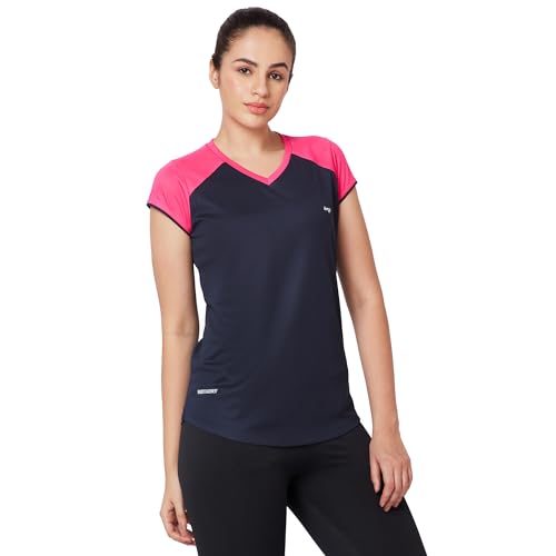 Image of berge' Ladies Polyester Dry Fit Western Shirts & Tshirts for Women, Quick Drying & Breathable Fabric, Gym Wear Tees & Workout Tops