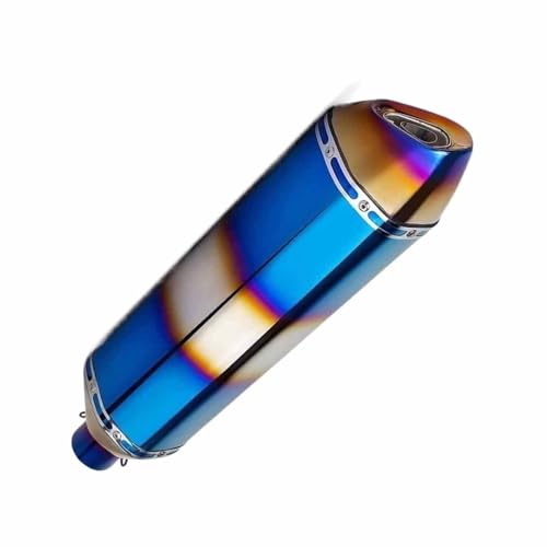 Motorrad-Auspuffanlage 51Mm Blauer Schalldämpfer Universelles Endrohr Mit DB-Killer Für BMW R1250GS R1250 GS