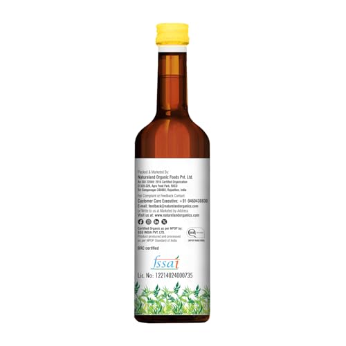 Image of Natureland Organics Sesame Oil 1 Ltr - Cold Pressed (Pack of 2)