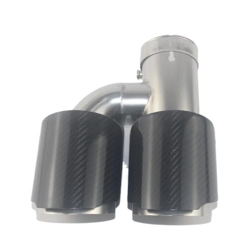 Embout d'échappement double couche en inox look sport premium pour canule arrière