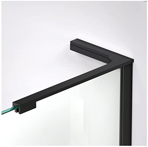 DreamLine Unidoor-X 58 in. W x 34 3/8 in. D x 72 in. H Frameless Hinged Shower Enclosure in Brushed Nickel, E3280634R-04