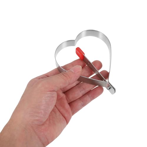 Molde para huevos para desayunos y comidas creativas moldes de corazón de acero para panqueques 5