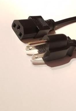 Miniatura 3 de Pc Accessories - Cable de alimentación universal Pro de 18" - 1.5 pies IEC320 C13 a NEMA 5-15P, paquete de 2 UL CSA RoHS