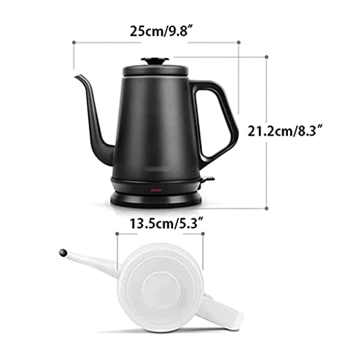 Hervidor eléctrico 1L acero inoxidable blanco miniatura 2